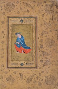 A princess in blue and orange